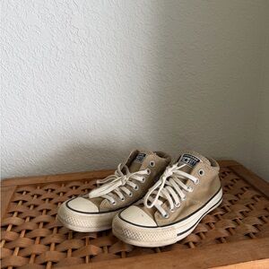 Converse Beige High-Top Canvas Sneakers